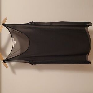 Diane von Furstenberg black sheer top tunic. Women size M